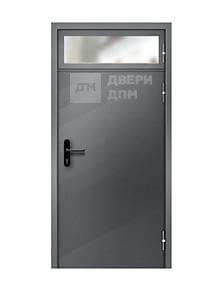 Глухая однопольная противопожарная дверь ДПМ-01 EIS с фрамугой
